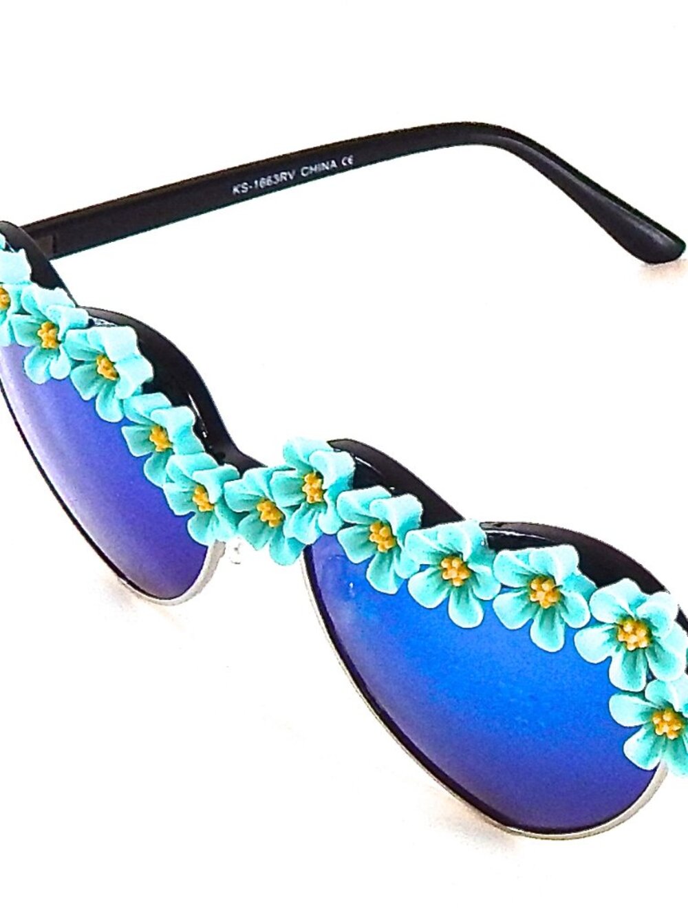 GASOLINE GLAMOUR SUMMER OF LOVE MORNING GLORY BLUE LOVE HAVZE GLASSES 🐦🦋🩵